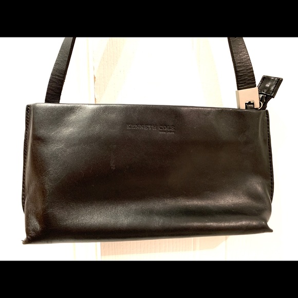 Kenneth Cole black leather handbag - Picture 2 of 5